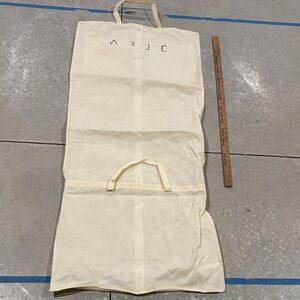 Cream Garment Bag
